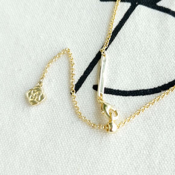 Kendra Scott Pave Necklace - Bailey - White CZ Gold - Picture 3 of 3